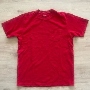 supreme red tee